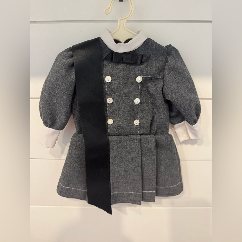 Original Pleasant Company Samantha School Dress with hanger, bag and ribbon.
